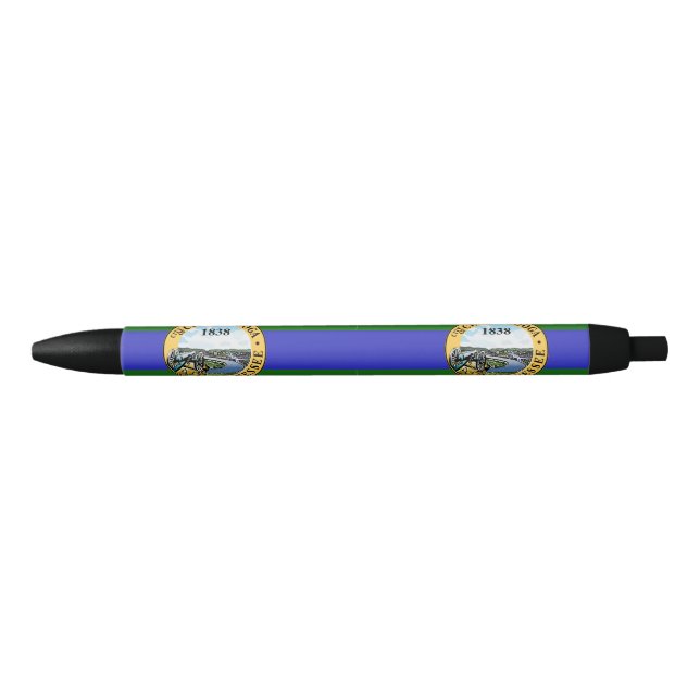Flag of Chattanooga, Tennessee Black Ink Pen (Front)