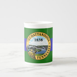 Flag of Chattanooga, Tennessee Bone China Mug