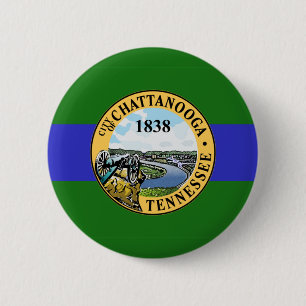 Flag of Chattanooga, Tennessee Button