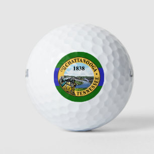 Flag of Chattanooga, Tennessee Golf Balls