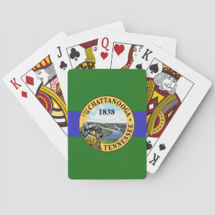 Flag of Chattanooga, Tennessee Graduation  Playing Cards