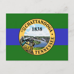Flag of Chattanooga, Tennessee Postcard