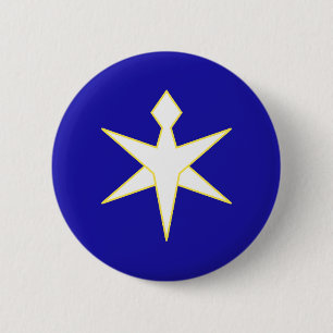 Flag of Chiba Prefecture, Japan 6 Cm Round Badge