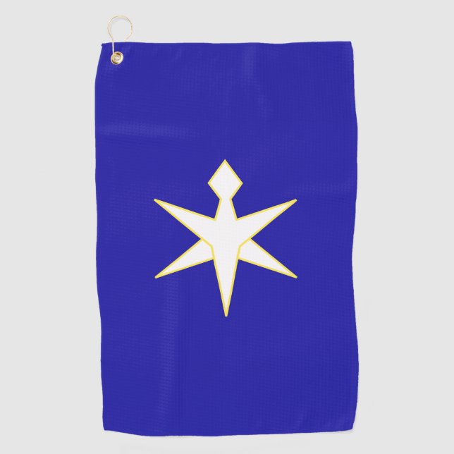 Flag of Chiba Prefecture, Japan Golf Towel (Front)