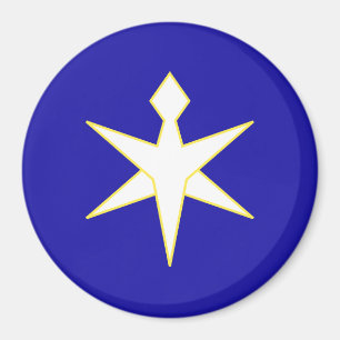Flag of Chiba Prefecture, Japan Magnet