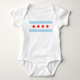 Flag of Chicago Baby Bodysuit