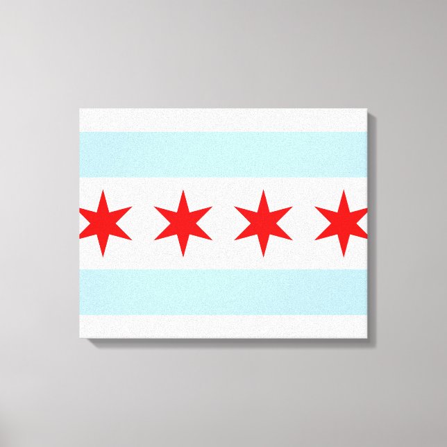 Flag of Chicago Canvas Print (Front)