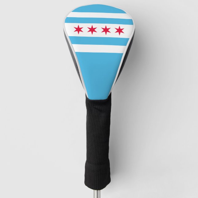 Flag of Chicago Golf Head Cover (Front)