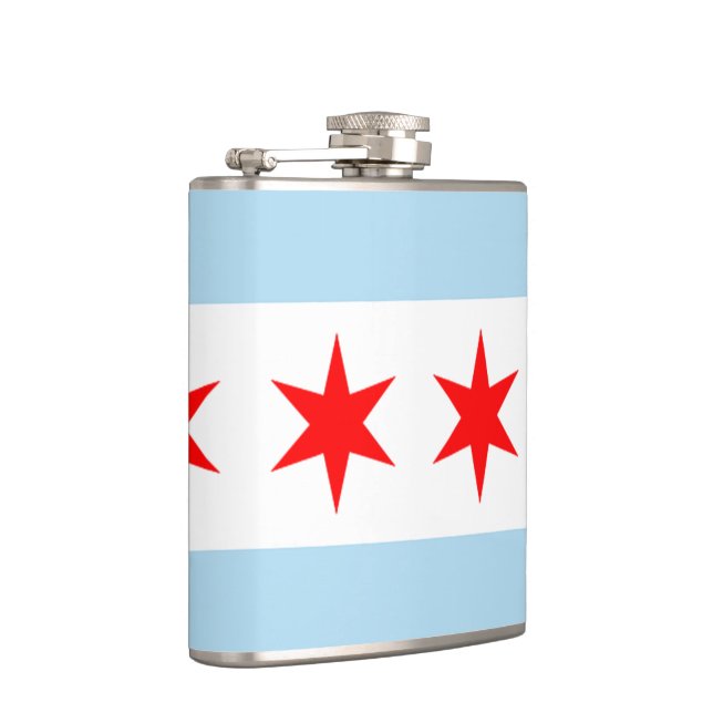 Flag of Chicago Hip Flask (Right)