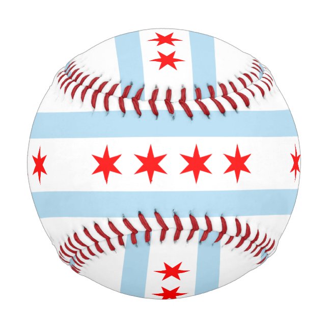 Flag of Chicago, Illinois Baseball (Back)