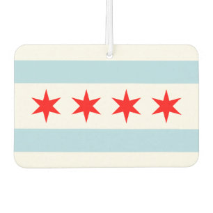 Flag of Chicago, Illinois Beverage Coaster Car Air Freshener
