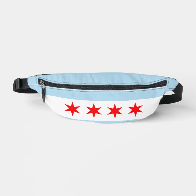 Flag of Chicago, Illinois  Bum Bags (Front)