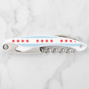 Flag of Chicago, Illinois Corkscrew