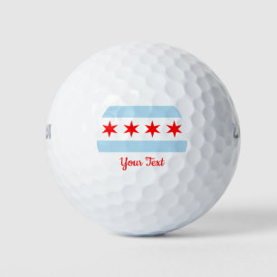 Flag of Chicago, Illinois  Golf Balls
