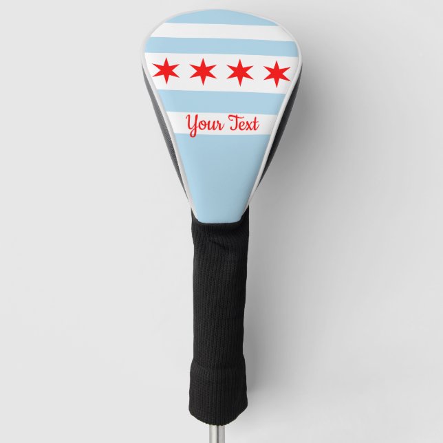 Flag of Chicago, Illinois Golf Head Cover (Front)