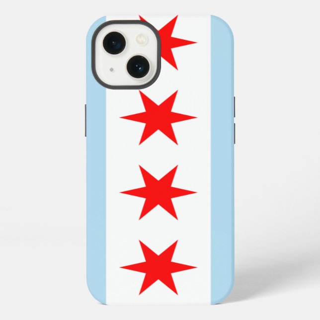 Flag of Chicago iPhone Case (Back)