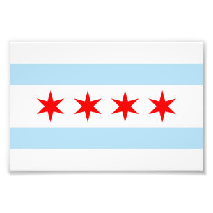 Flag of Chicago Photo Print
