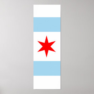 Flag of Chicago Poster Art 1 of 4
