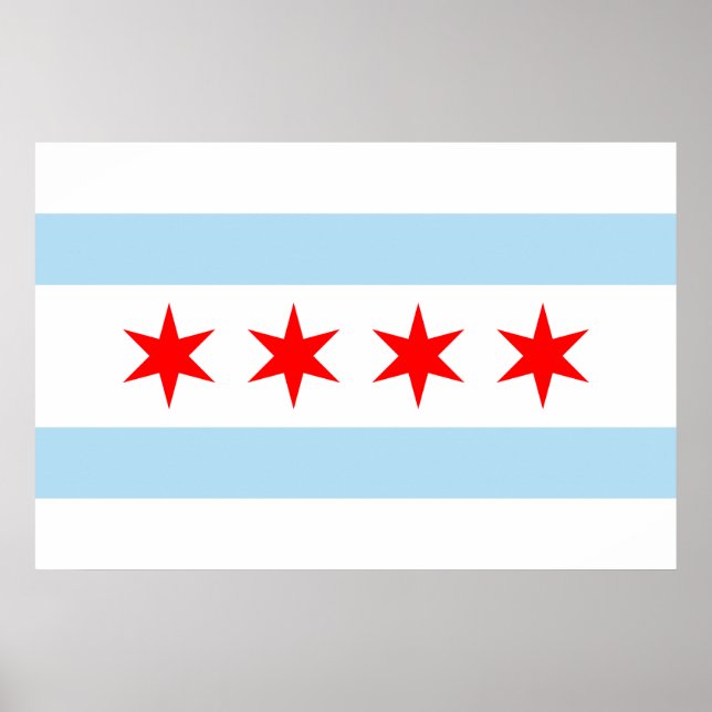 Flag of Chicago Print (Front)
