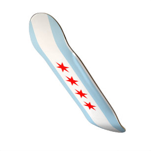 Flag of Chicago Skateboard