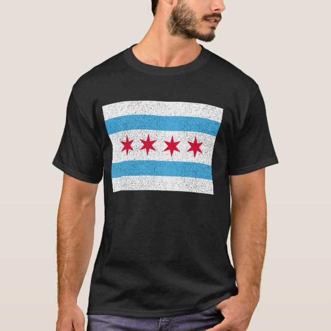 Flag of Chicago T-Shirt (Front)