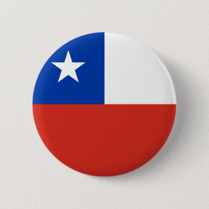 Flag of Chile 6 Cm Round Badge