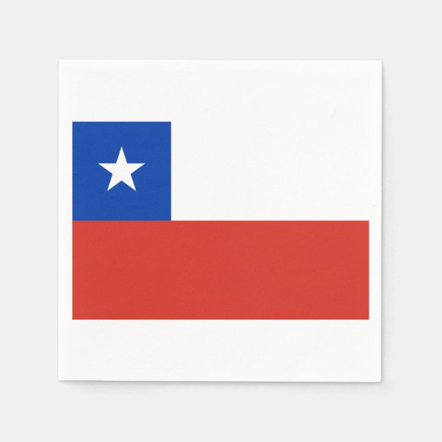 Flag of Chile Paper Napkins (Front)