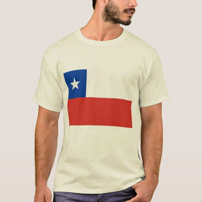 Flag of Chile  Tshirts, Buttons, Apparel T-Shirt (Front)