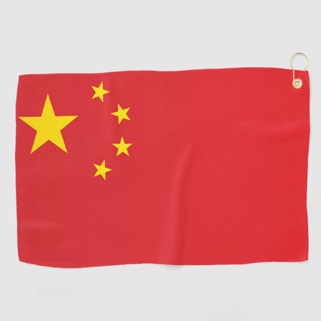Flag of China Golf Towel (Horizontal)