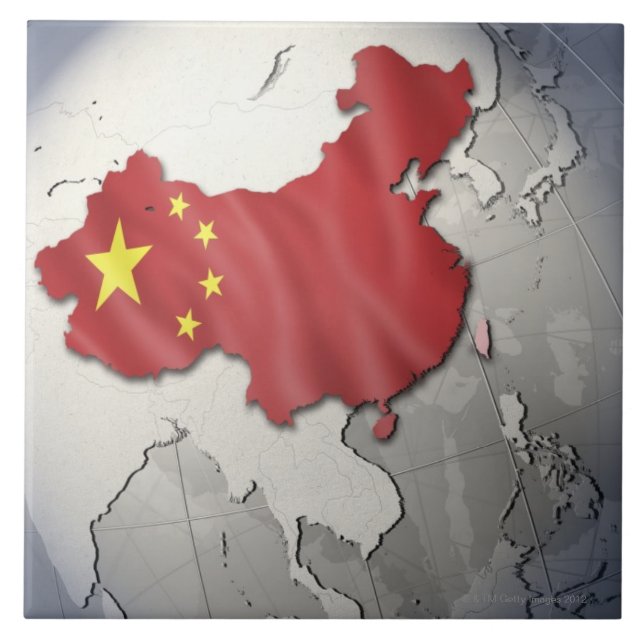 Flag of China Tile (Front)
