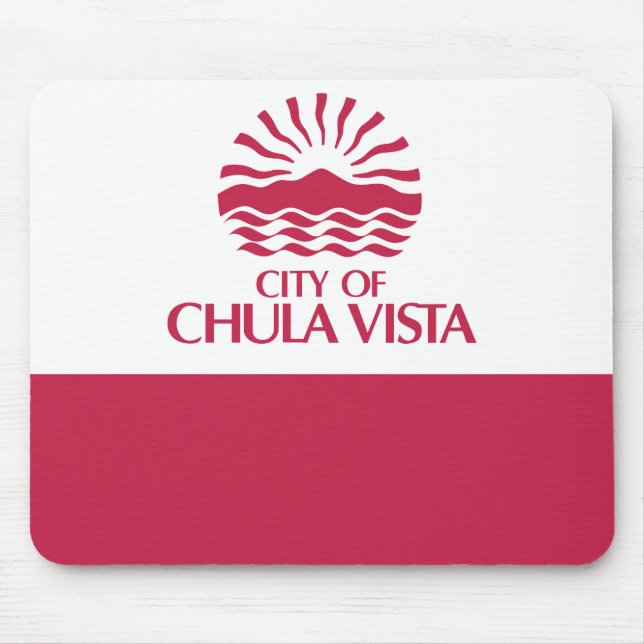 Flag of Chula Vista, California Mouse Mat (Front)