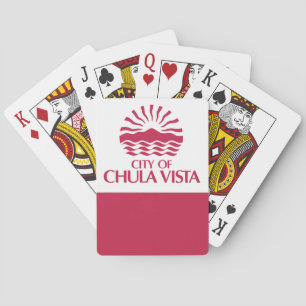 Flag of Chula Vista, California Playing Cards
