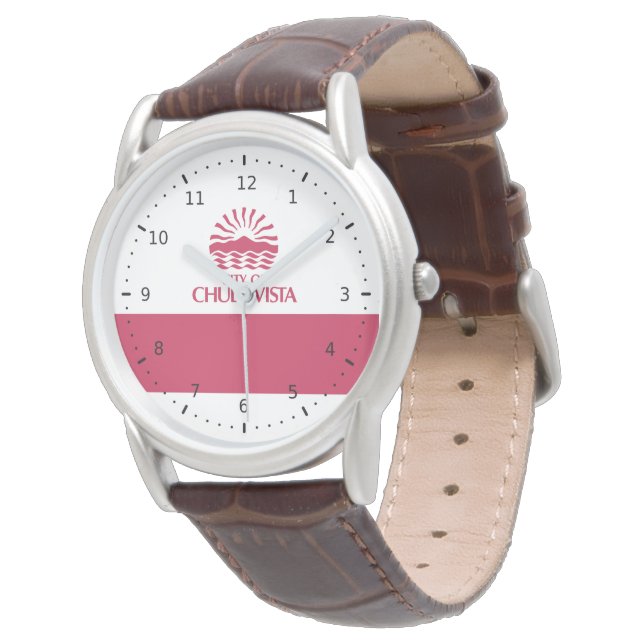 Flag of Chula Vista, California Watch (Angled)