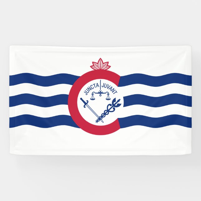 Flag of Cincinnati (Ohio) Banner (Horizontal)