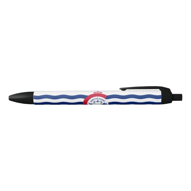 Flag of Cincinnati (Ohio) Black Ink Pen (Top)