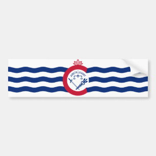 Flag of Cincinnati (Ohio) Bumper Sticker