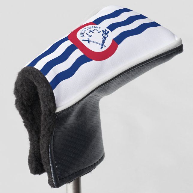 Flag of Cincinnati, Ohio Golf Head Cover (3/4 Front)