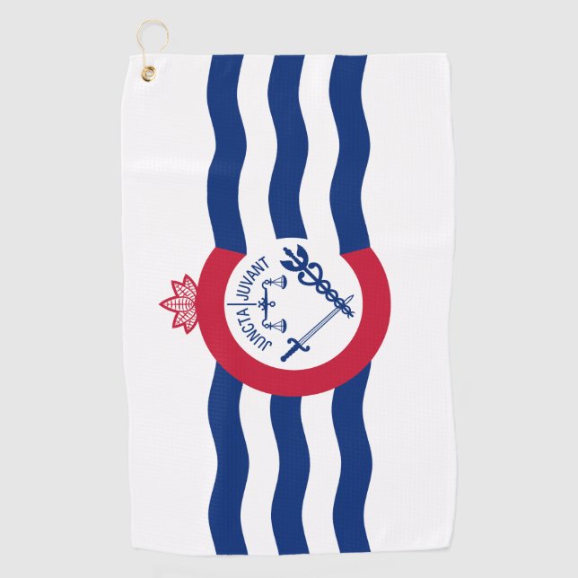 Flag of Cincinnati, Ohio  Golf Towel (Front)