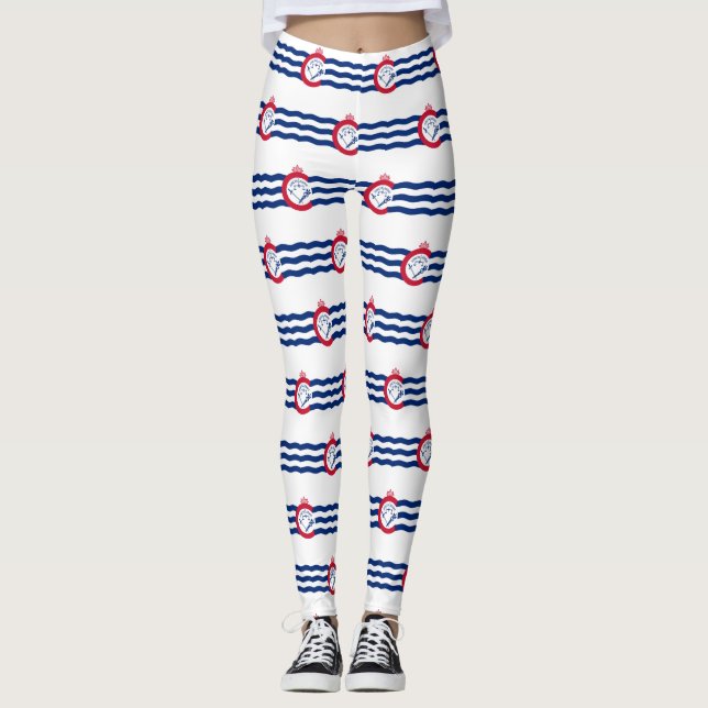 Flag of Cincinnati, Ohio Leggings (Front)