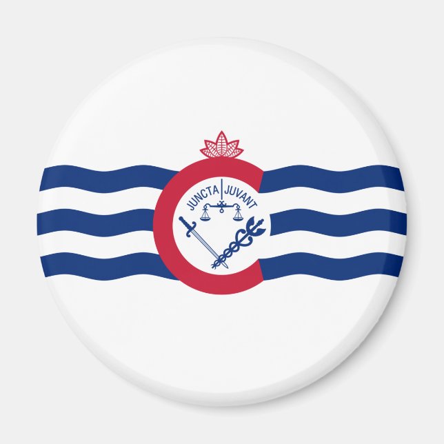 Flag of Cincinnati (Ohio) Magnet (Front)
