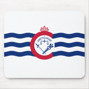 Flag of Cincinnati (Ohio) Mouse Mat