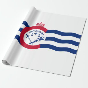 Flag of Cincinnati (Ohio) Wrapping Paper