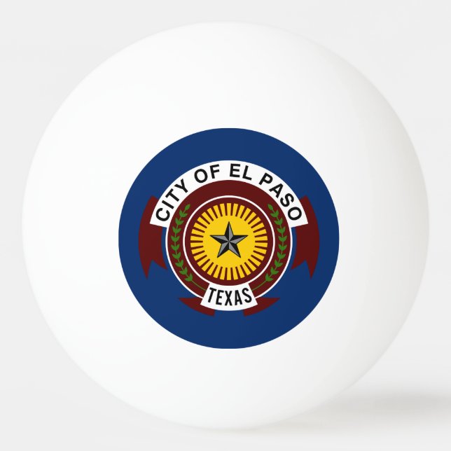 Flag of City of El Paso, Texas Ping-Pong Ball (Front)