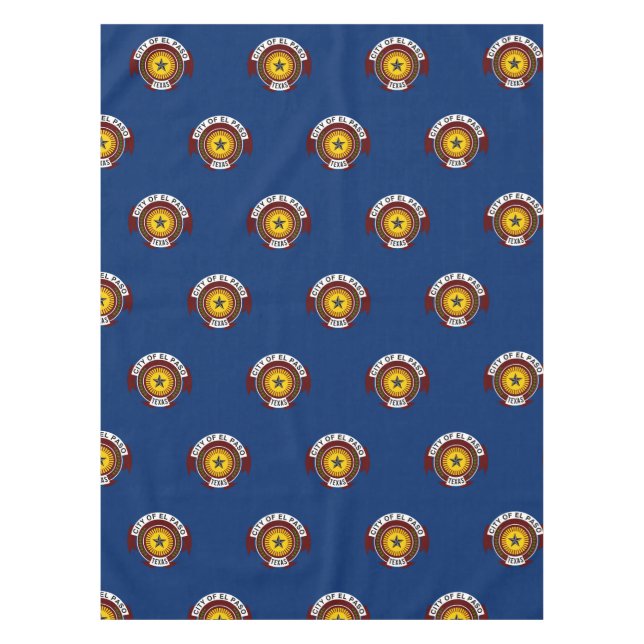 Flag of City of El Paso, Texas Tablecloth (Front)