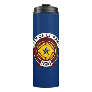 Flag of City of El Paso, Texas Thermal Tumbler