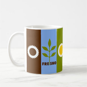 Flag of city of Fresno, California Coffee Mug