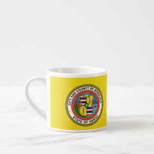Flag of city of Honolulu, Hawaii Espresso Cup