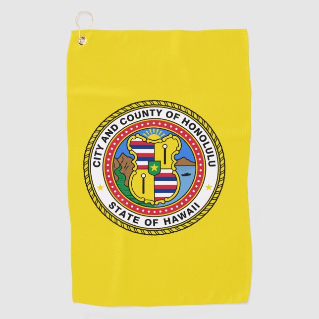 Flag of city of Honolulu, Hawaii  Golf Towel (Front)