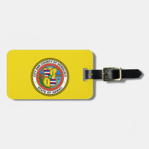 Flag of city of Honolulu, Hawaii Luggage Tag