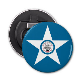 Flag of city of Houston, Texas Bottle Opener
